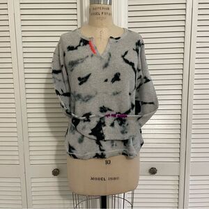 Lisa Todd Tie Dye Long Sleeve Thermal Top Sz-L
